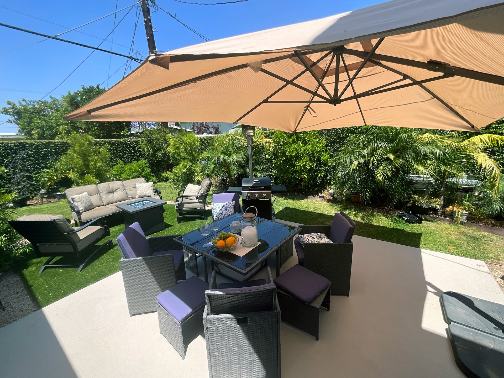 Backyard wide view